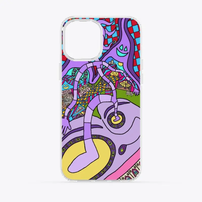 Worm Carnival phone case